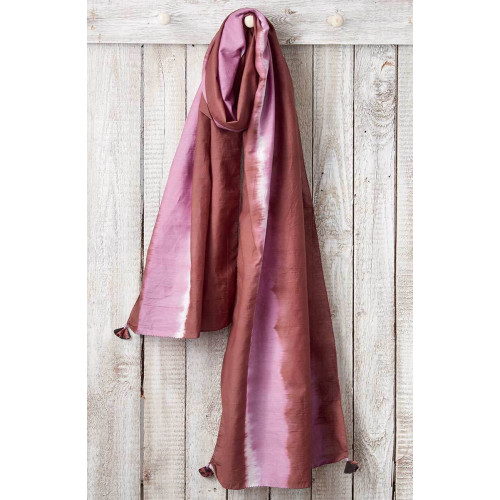 Scarf - Iris/Red