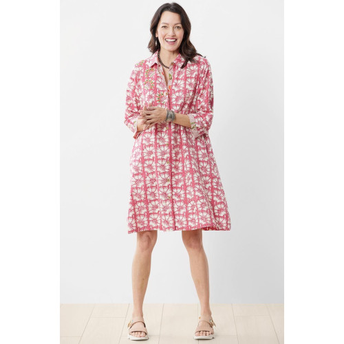 Nahila Organic Dress - Strawberry